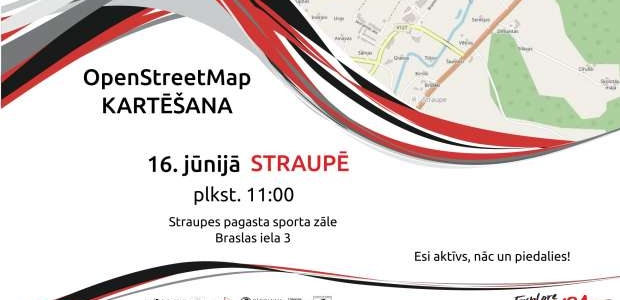 <p><span style="font-size:14px">Projekta “Hanzas vērtības ilgtspējīgai sadarbībai (HANSA)” ietvaros 16. jūnijā Straupē tiks rīkots pirmais OpenStreetMap kartes zīmēšanas pasākums Pārgaujas novadā.</span></p>